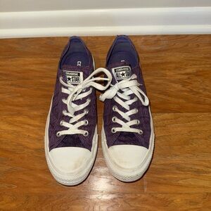 Converse All Star Purple Crochet Shoes